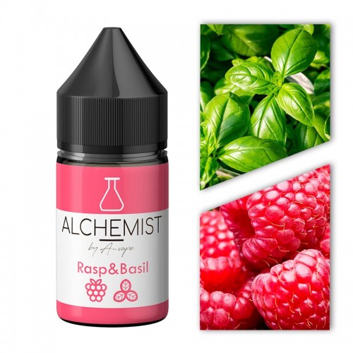 Премиум жидкость Солевой Alchemist — Rasp Basil 30 ml