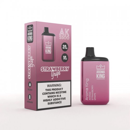Одноразовая электронная сигарета — Aroma King 5500 Strawberry Grape