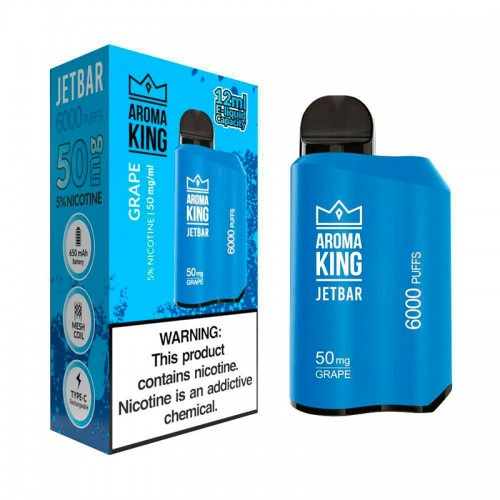 Одноразовая электронная сигарета — Aroma King JetBar 6000 Grape