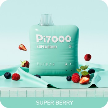 ElfBar Pi7000 - Super Berry (перезаряжаемая)