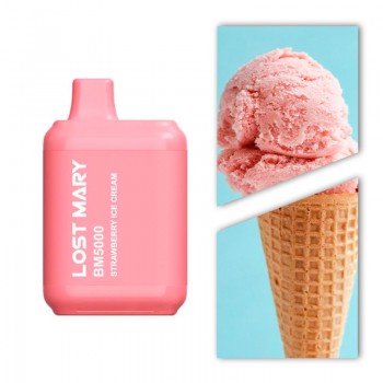 Lost Mary BM5000 - Strawberry Ice Cream (перезаряжаемая)