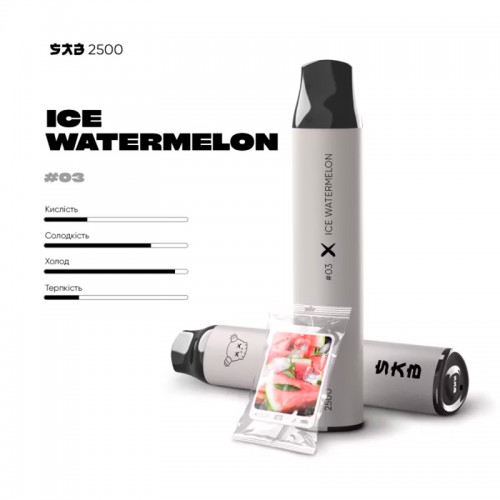 Одноразовая электронная сигарета — SAB 2500 Ice Watermelon