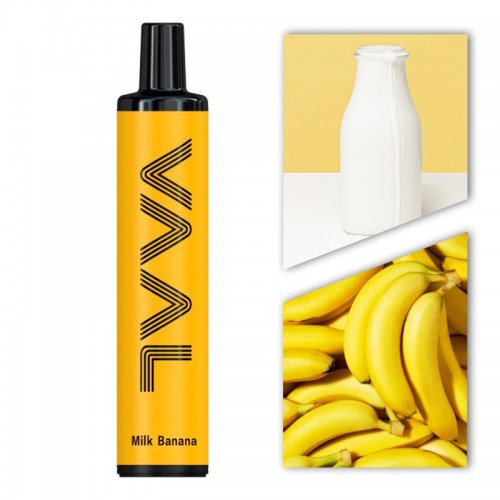 Одноразовая электронная сигарета — VAAL - Banana Milk 1500 затяжек