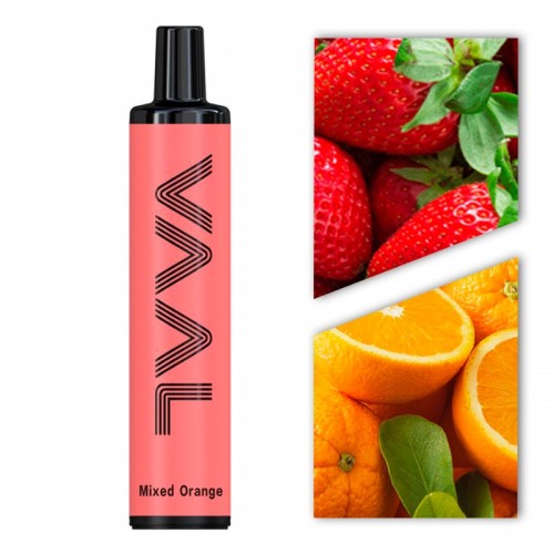 Одноразовая электронная сигарета — VAAL - Strawberry Orange 1500 затяжек
