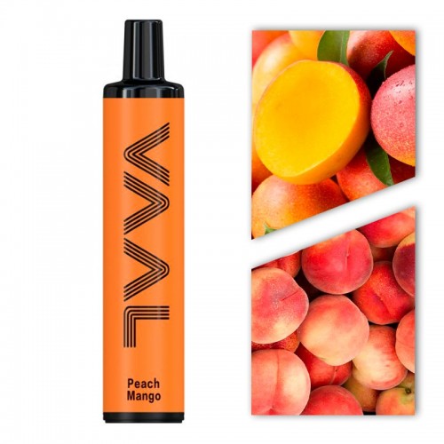 Одноразовая электронная сигарета — VAAL - Peach Mango 1500 затяжек