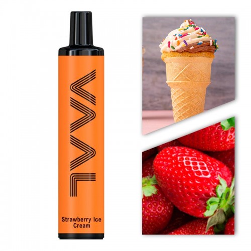 Одноразовая электронная сигарета — VAAL - Strawberry Ice Cream 1500 затяжек
