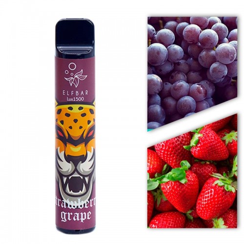 Одноразовая электронная сигарета — ELFBAR 1500 Strawberry Grape