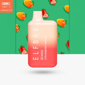 ElfBar BC4000 - Strawberry Mango (перезаряжаемый)