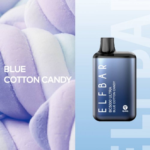 Одноразовая электронная сигарета — ELFBAR BC5000 Ultra Blue Cotton Candy