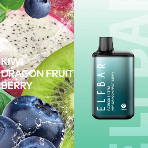Одноразовая электронная сигарета — ELFBAR BC5000 Ultra Kiwi Dragon Fruit Berry