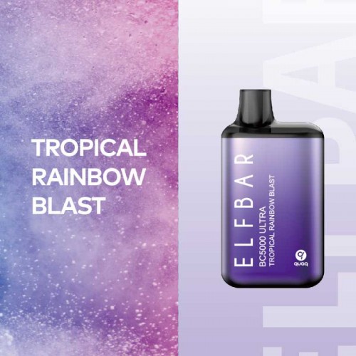 Одноразовая электронная сигарета — ELFBAR BC5000 Ultra Tropical Rainbow Blast
