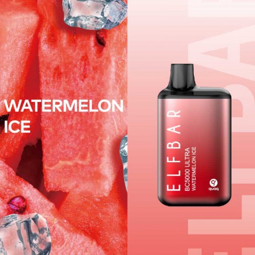 Одноразовая электронная сигарета — ELFBAR BC5000 Ultra Watermelon Ice