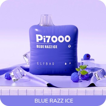 ElfBar Pi7000 - BlueRazz Ice (перезаряжаемая)