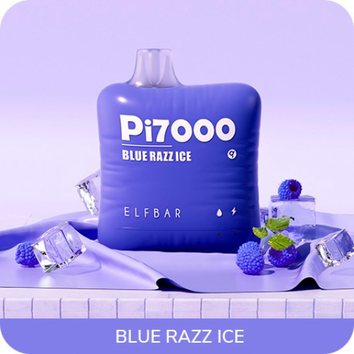 Одноразовая электронная сигарета — ELFBAR Pi7000 BlueRazz Ice