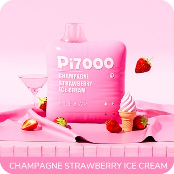 ElfBar Pi7000 - Champagne Strawberry Ice Cream (перезаряжаемая)