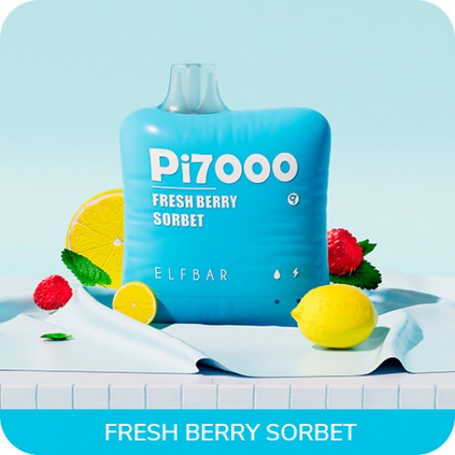 Одноразовая электронная сигарета — ELFBAR Pi7000 Fresh Berry Sorbet