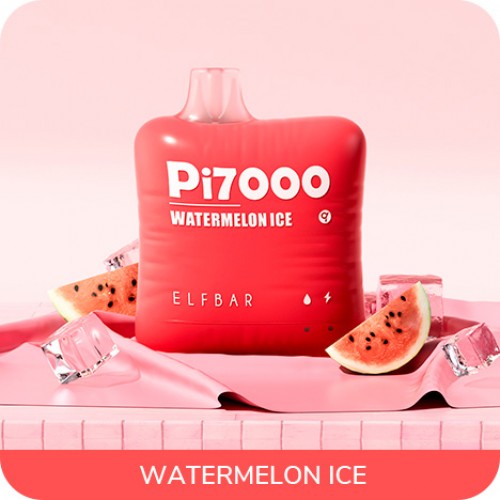 Одноразовая электронная сигарета — ELFBAR Pi7000 Watermelon Ice