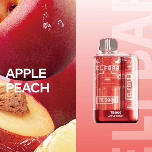 Одноразовая электронная сигарета — ELFBAR TE5000 Apple Peach