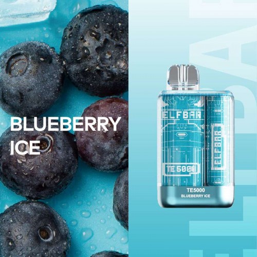 Одноразовая электронная сигарета — ELFBAR TE5000 Blueberry Ice