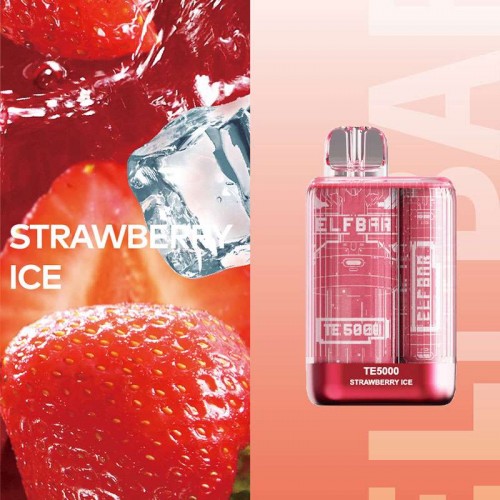 Одноразовая электронная сигарета — ELFBAR TE5000 Strawberry Ice