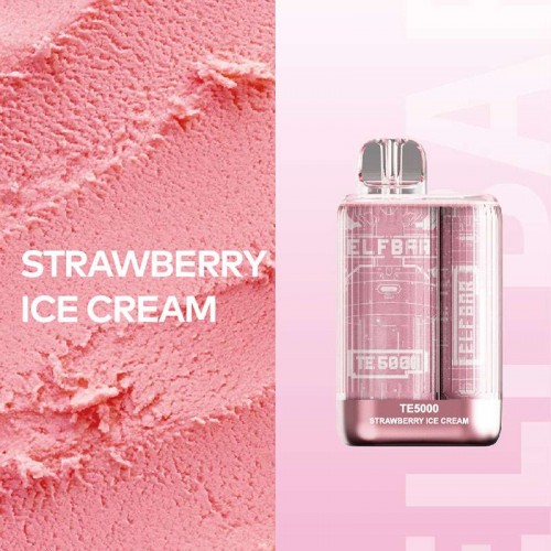 Одноразовая электронная сигарета — ELFBAR TE5000 Strawberry Ice Cream