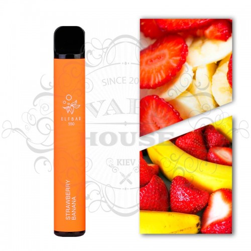 Одноразовая электронная сигарета — ELFBAR 550 Strawberry Banana