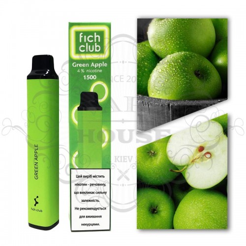 Одноразовая электронная сигарета — Fich Club Green Apple