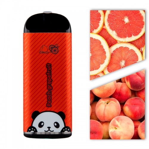 Одноразовая электронная сигарета — Hello Panda - Peach Grapefruit