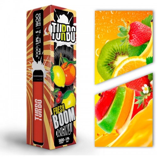 Одноразовая электронная сигарета — Turbo - Fresh Boom 1600 затяжек