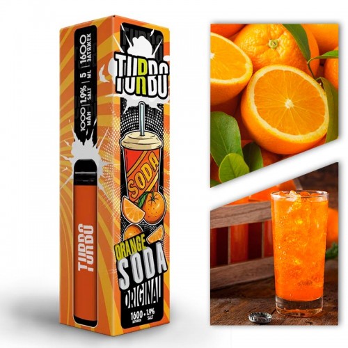 Одноразовая электронная сигарета — Turbo - Orange Soda 1600 затяжек