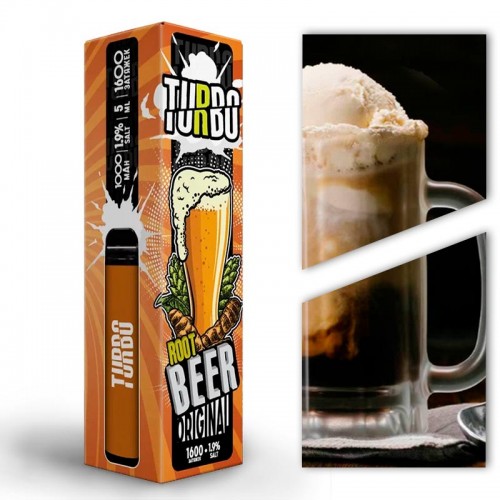 Одноразовая электронная сигарета — Turbo - Root Beer 1600 затяжек
