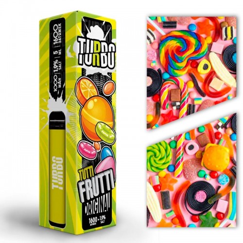 Одноразовая электронная сигарета — Turbo - Tutti Frutti 1600 затяжек