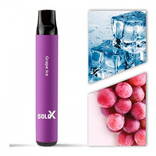 Одноразовая электронная сигарета — Vapeman Solo X 1500 Grape Ice