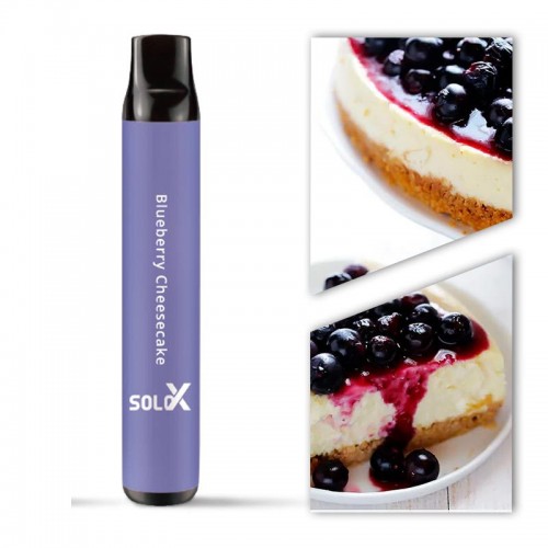 Одноразовая электронная сигарета — Vapeman Solo X 1500 Blueberry Cheesecake