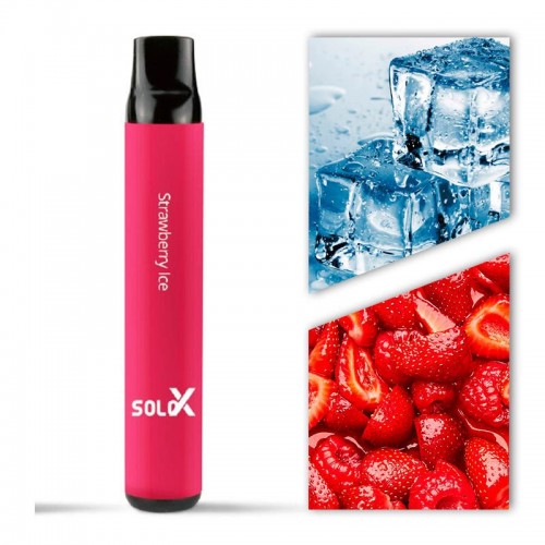 Одноразовая электронная сигарета — Vapeman Solo X 1500 Strawberry Ice