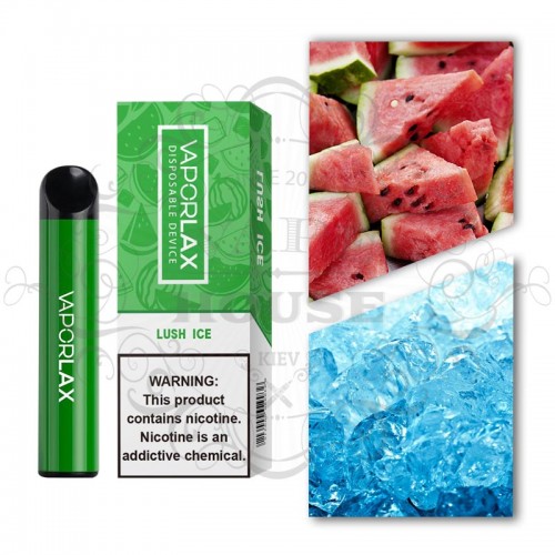 Одноразовая электронная сигарета — Vaporlax 1500 Lush ice