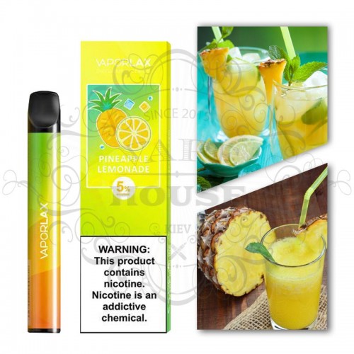 Одноразовая электронная сигарета — Vaporlax Disposable Mate Pineapple Lemonade